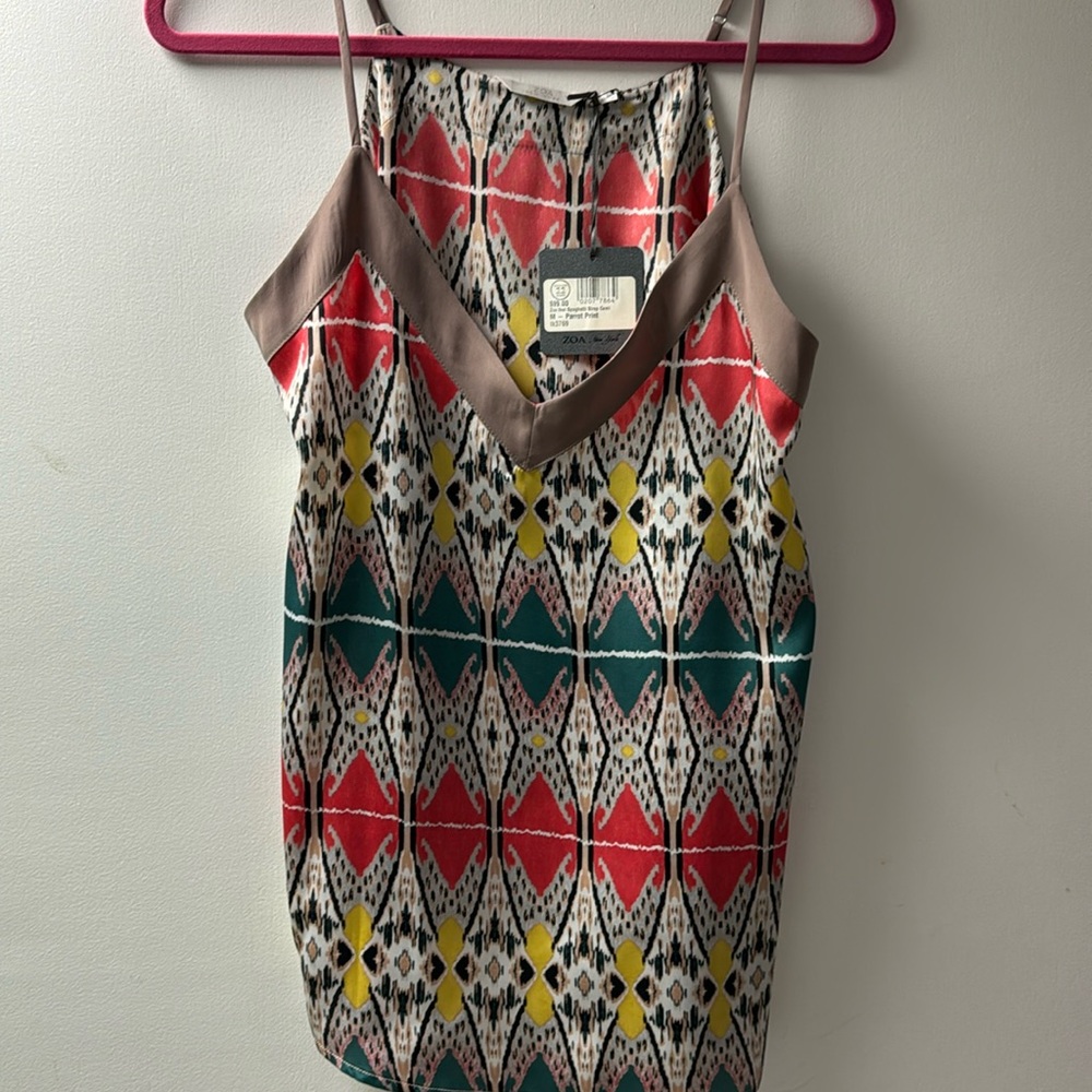 New with tags - Printed silk top